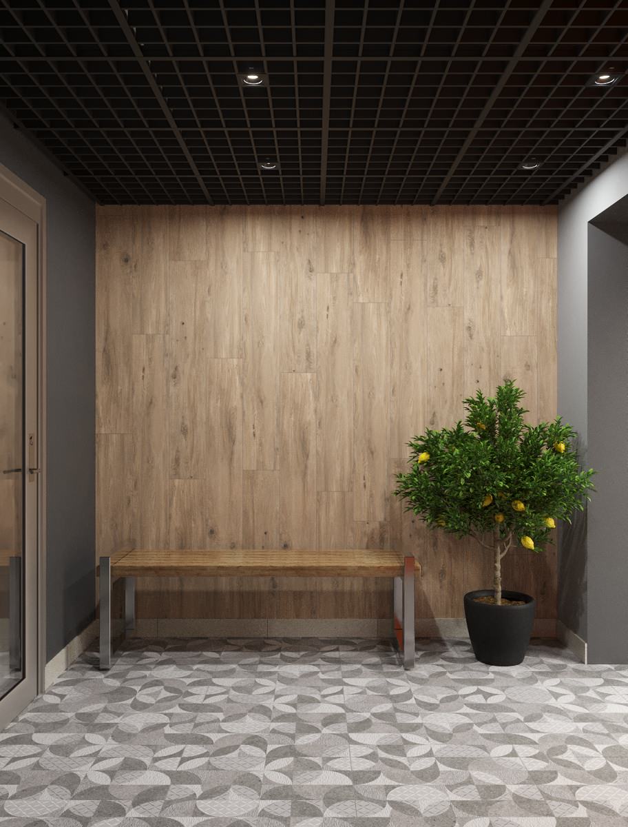 Дизайн подъезда многоквартирного дома в Уфе