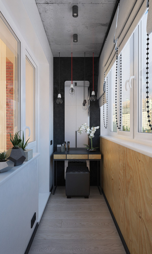 Обложка проекта: Кирпич, бетон и фанера