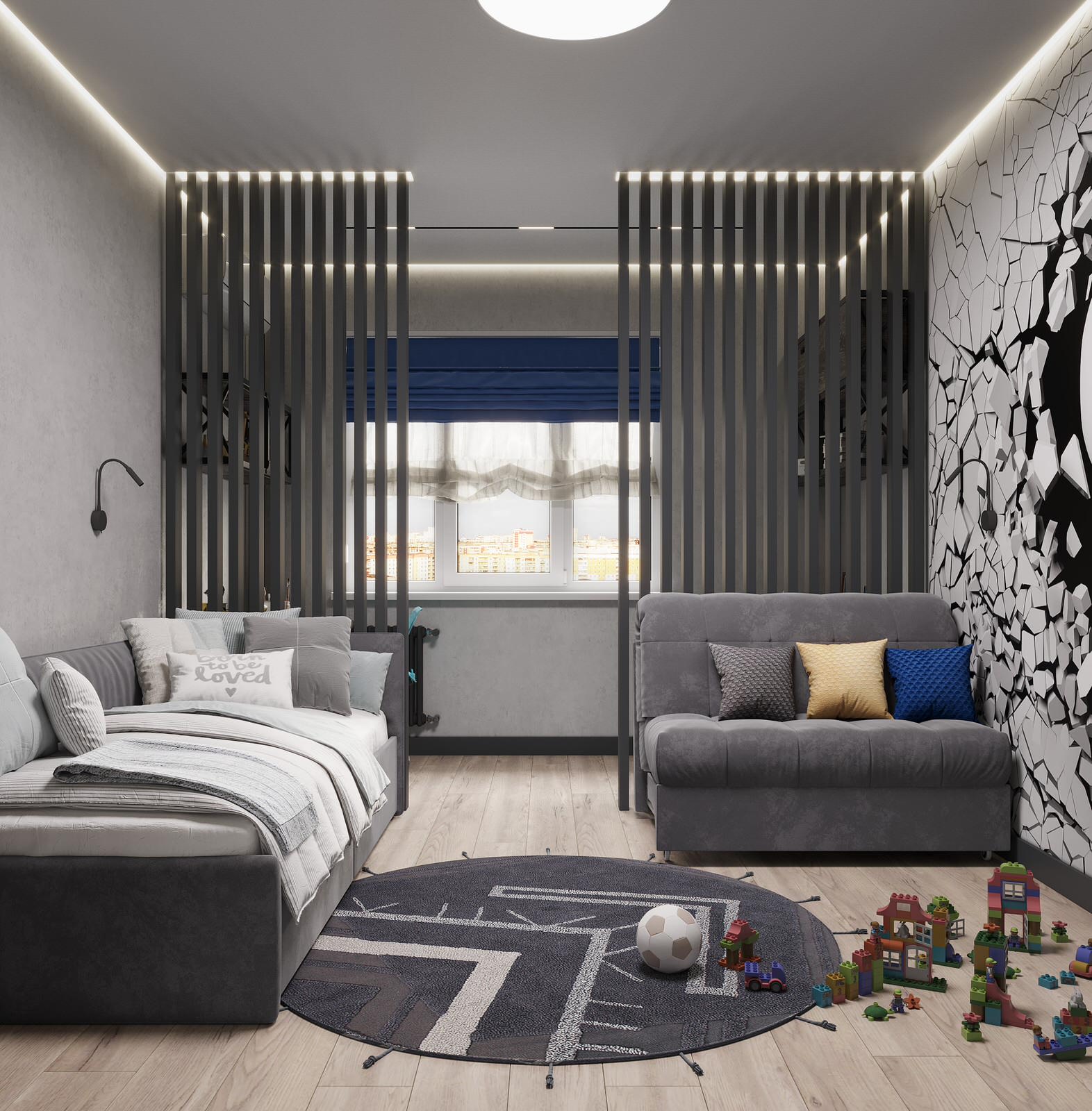 Обложка проекта: Детская для двух мальчиков