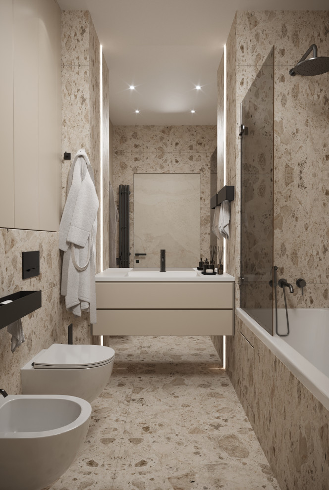 Светлый и чистый стильный интерьер для активной молодой семьи