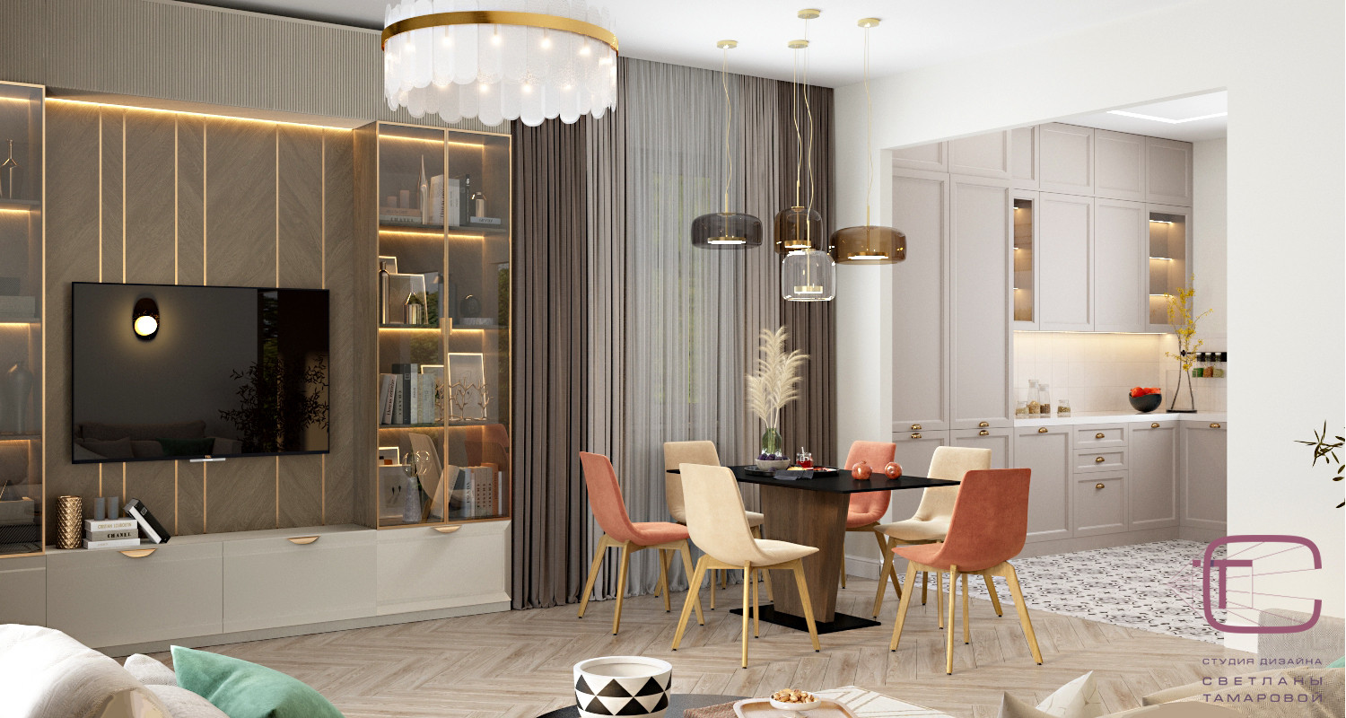 Интерьер частного дома в КП Заря-1