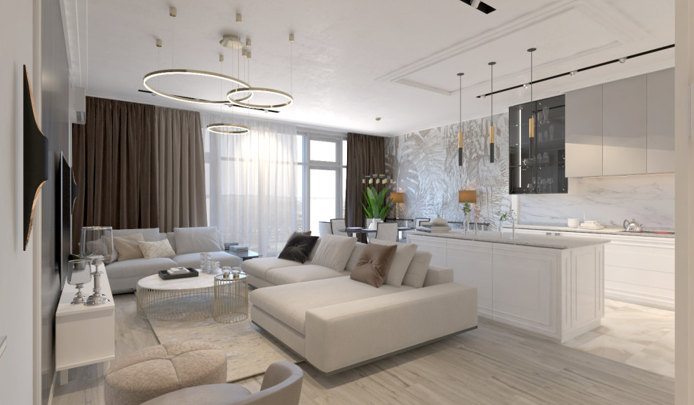 Обложка проекта: Проект интерьера квартиры в жк "Адмирал" г.Ростов-на-Дону