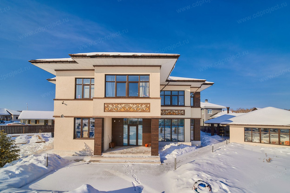 Загородный дом с верандой