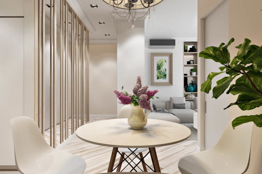 Красивый дизайн интерьера квартиры для молодой пары