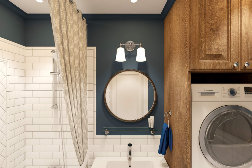 Однокомнатная квартира-студия 38м2 в неоклассике