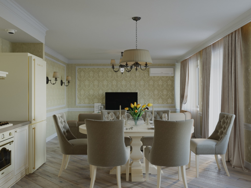 Дизайн Интерьера Кухни - Гостиной 68