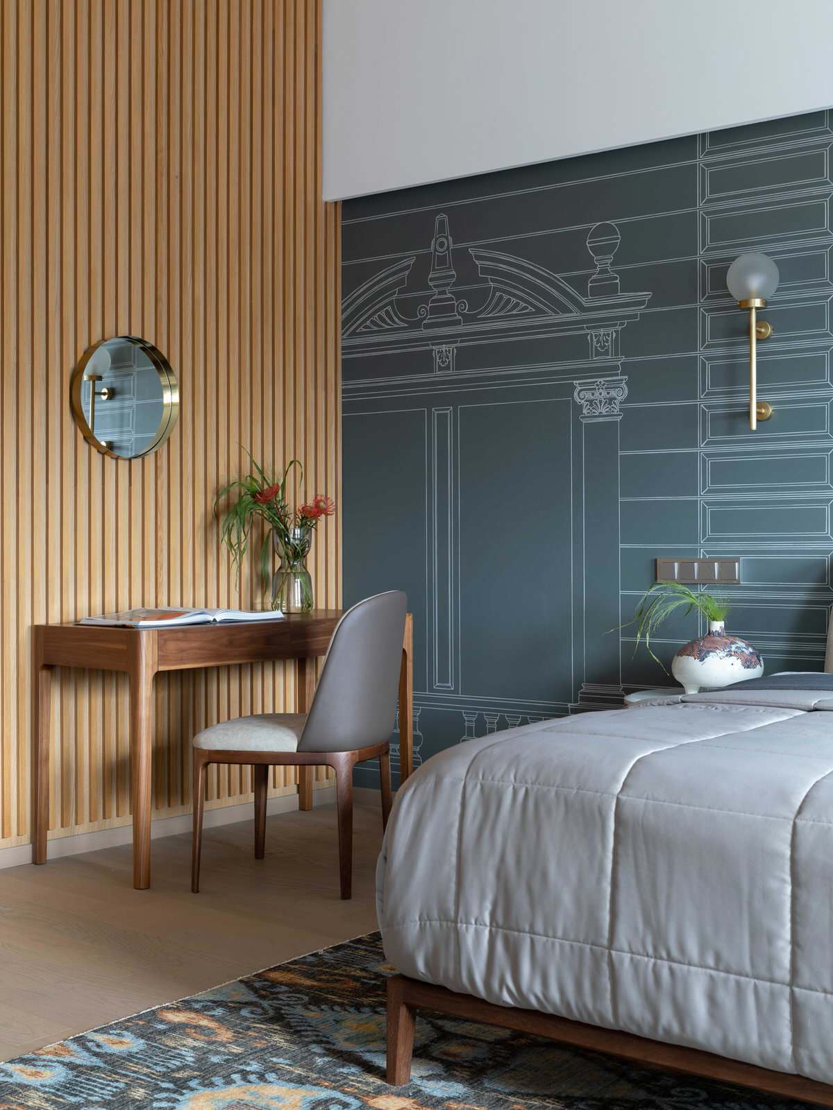 Проект студии Mr.D.Sign  - интерьер квартиры в мансарде современного дома