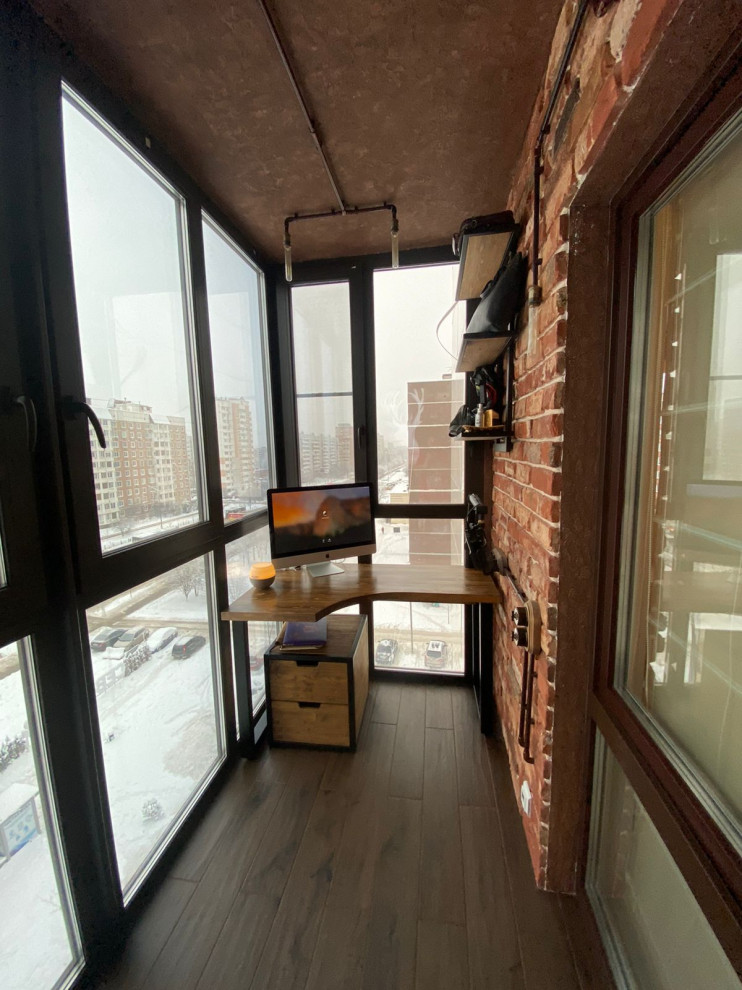 Балкон-кабинет в стиле лофт, Электросталь