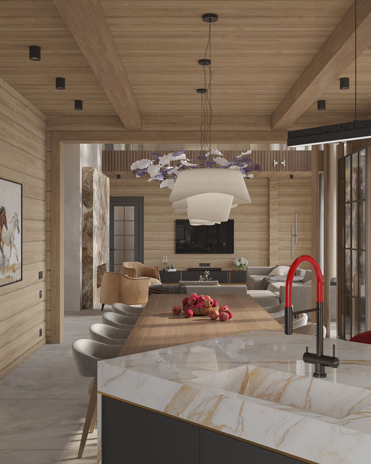 Загородный дом из клееного бруса