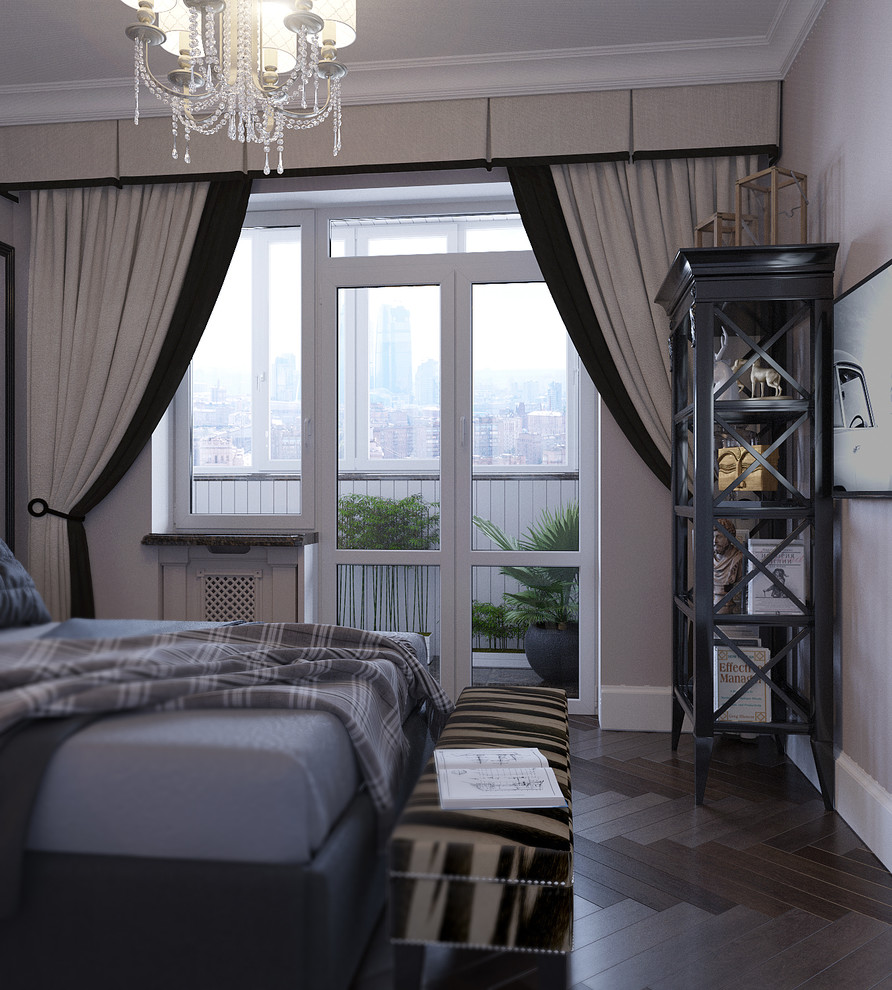 Project of Interiors at private flat at Molodogvardeyskaya Street, Moscow