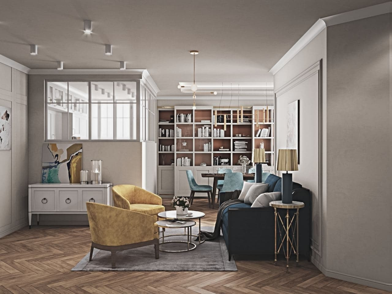 Гостиная-столовая