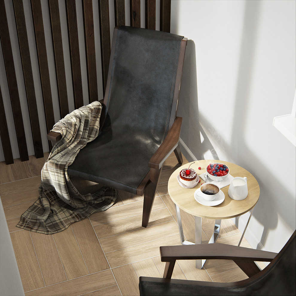 Лоджия с панорамными окнами на 18 этаже