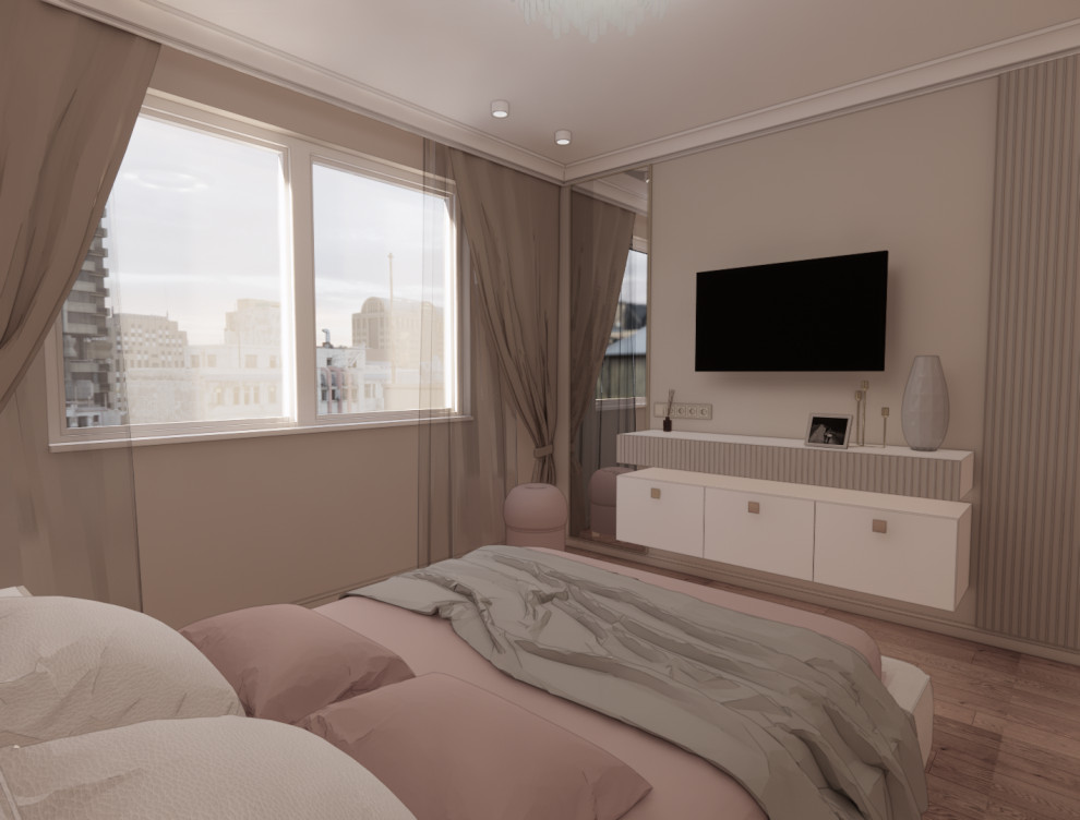 Проект спальни комнаты и детской в г.Мытищи