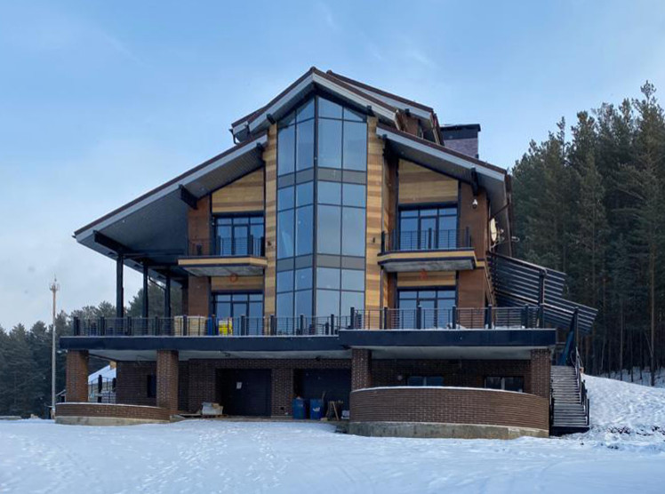 Обложка проекта: Проект частного дома 700 м2 и подсобных построек: склад, беседка, винотека...