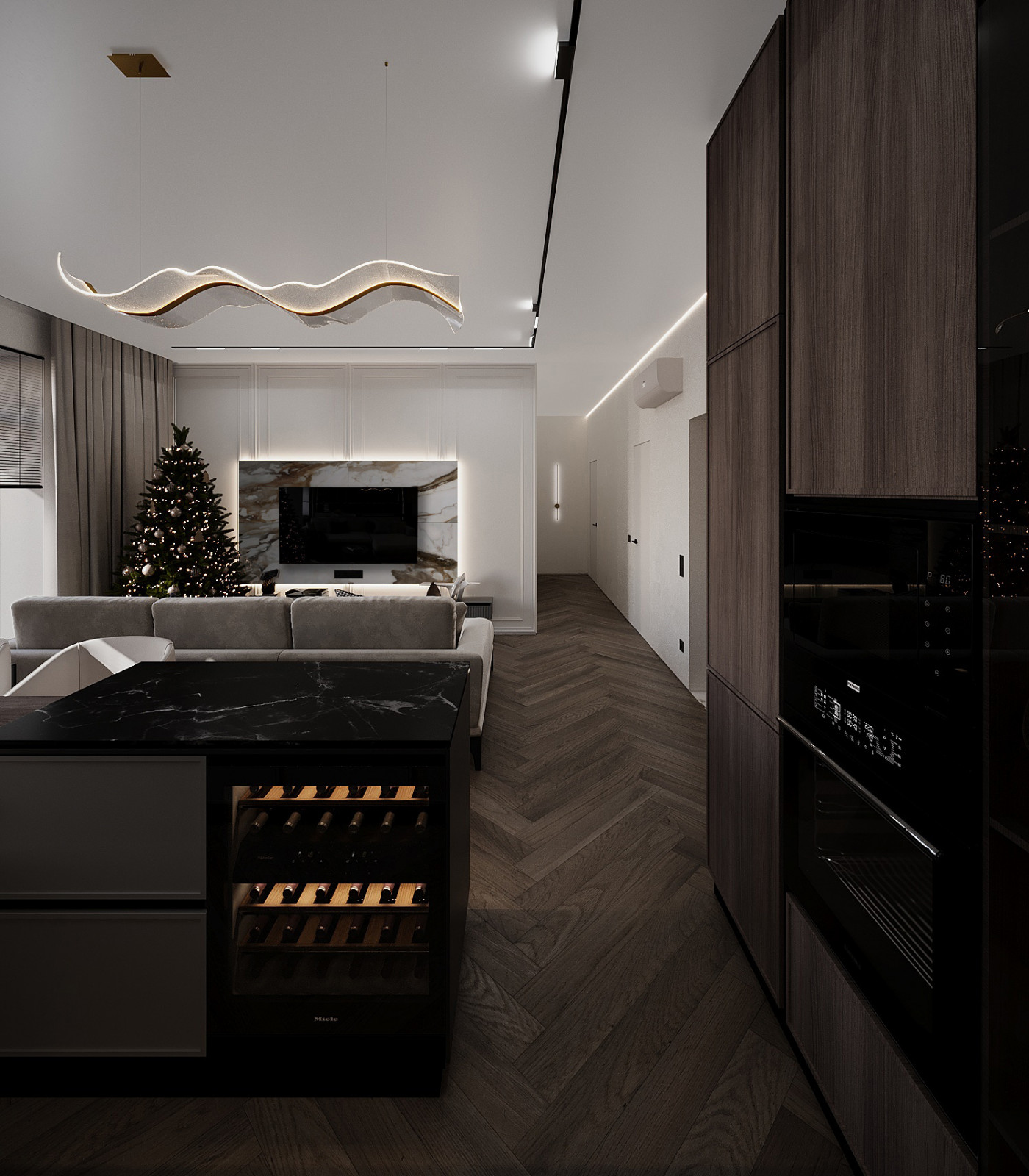 Обложка проекта: ЖК "Хвоя", 90 кв. м