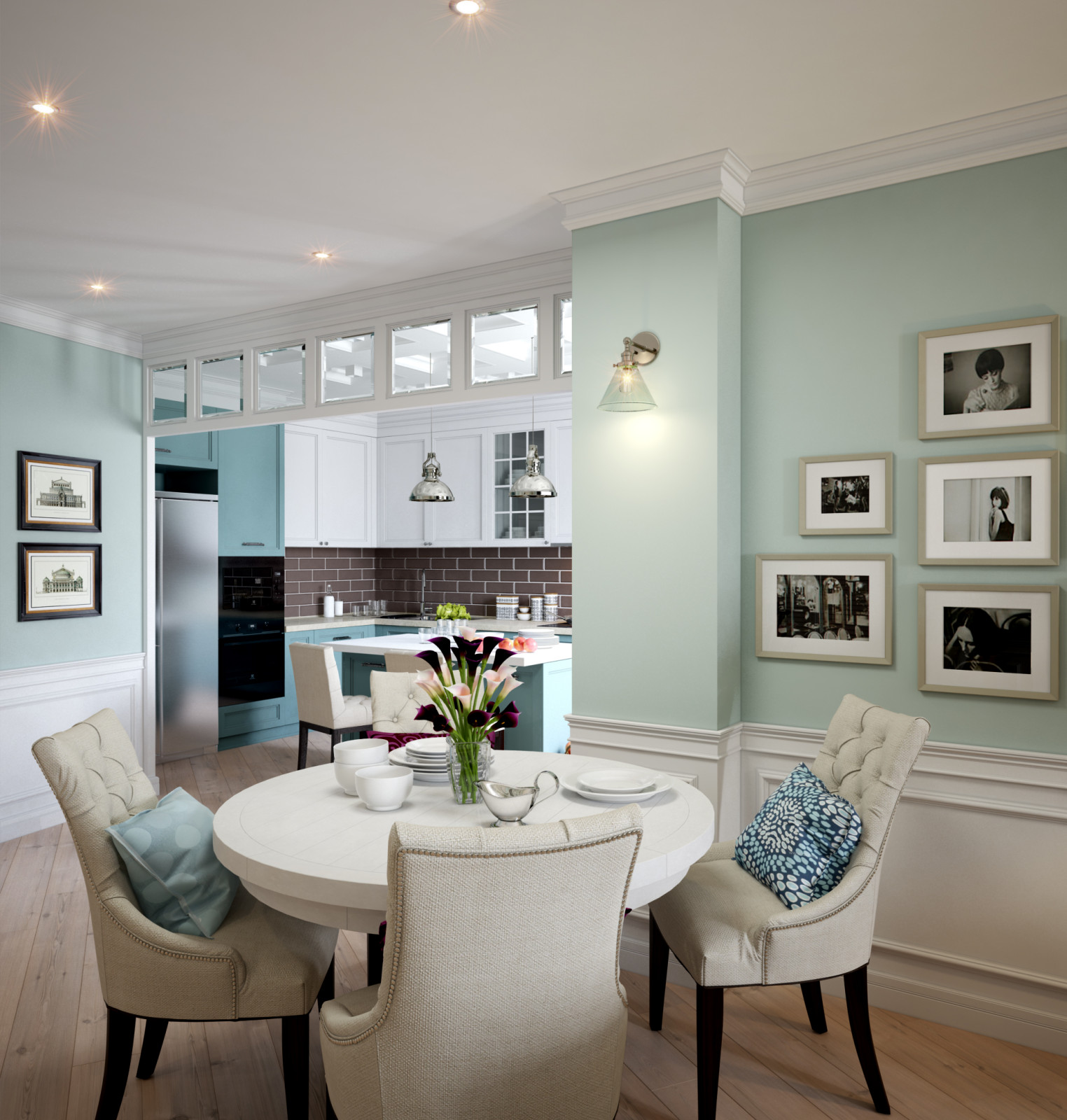 Квартира в Скандинавском стиле 130 м2