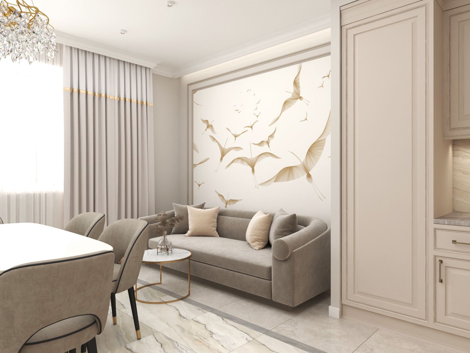 Обложка проекта: Кухня-гостиная 28 кв.м