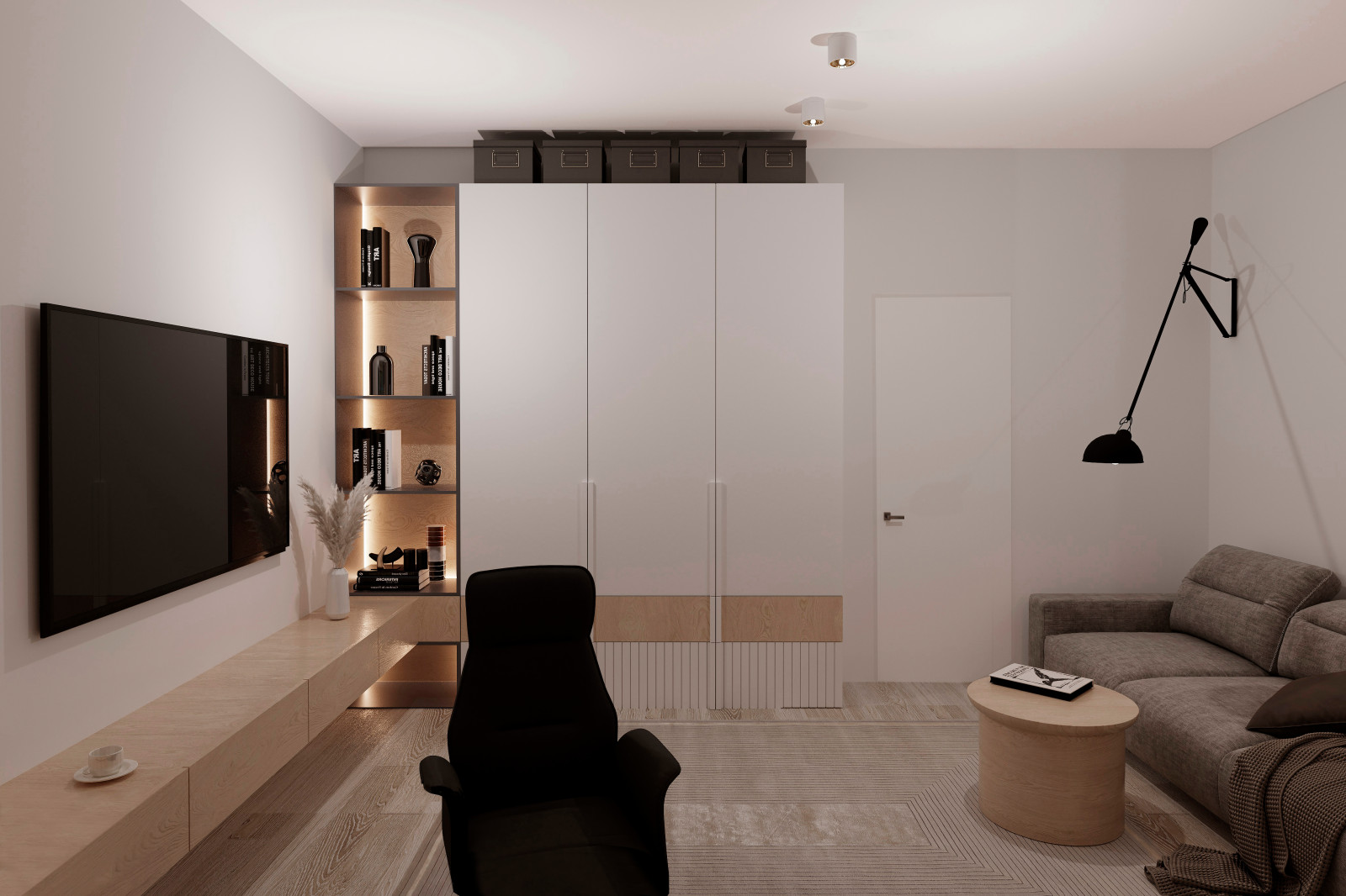 Siebenzimmerwohnung in Berlin, im skandinavischen Stil.