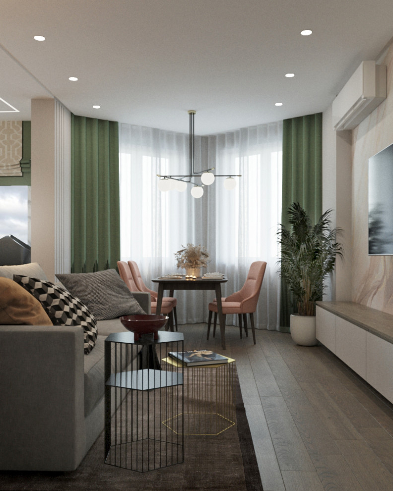 Яркая квартира 74 метра в ПетроглифПарке