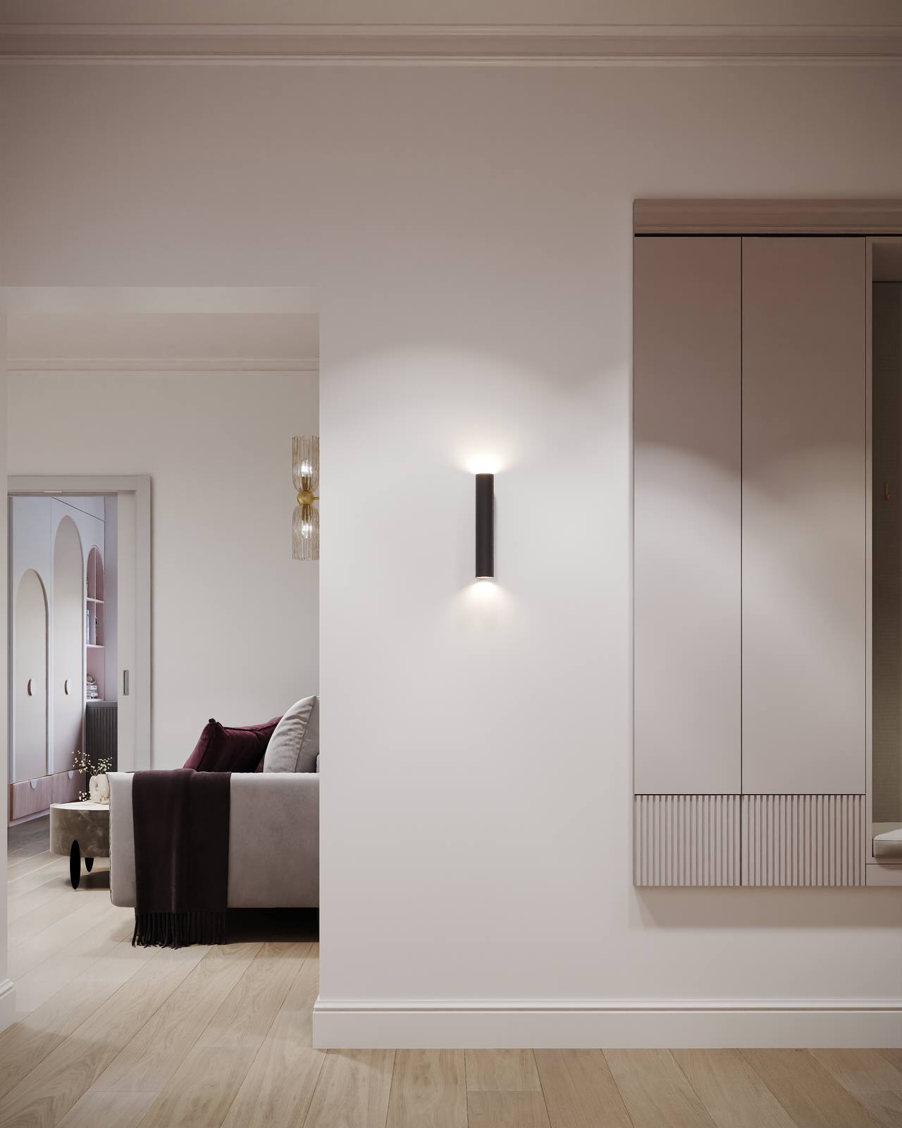 Прихожая-гостиная