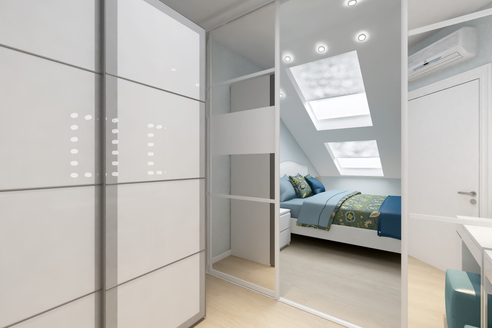 Спальня на первой уровне квартиры