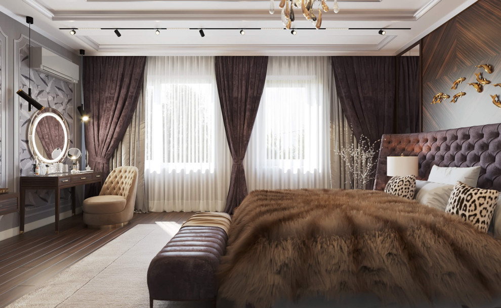 Дизайн интерьера одноэтажного жилого дома в стиле арт-деко