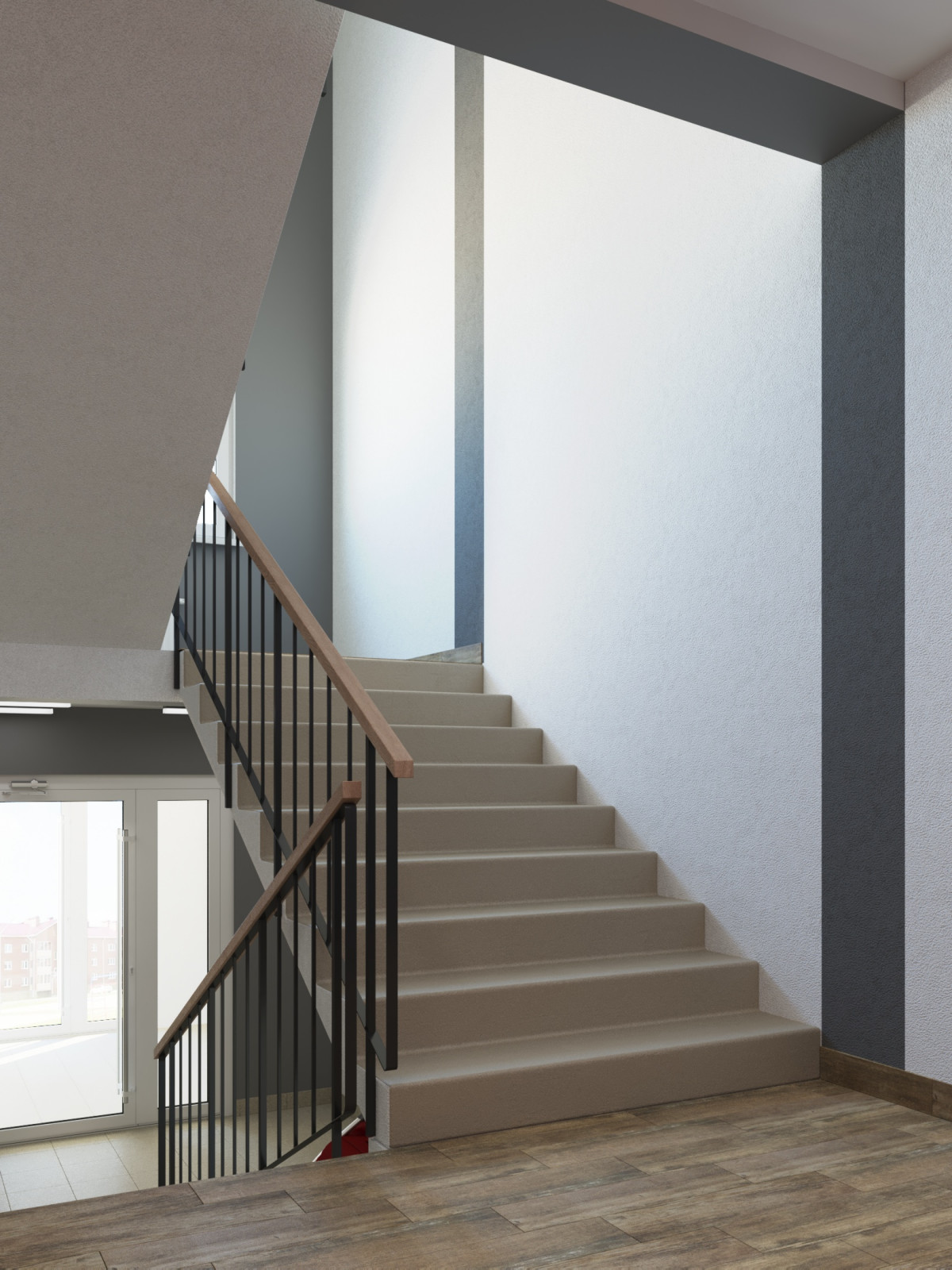 Интерьер МОПов в ЖК Уют Сити