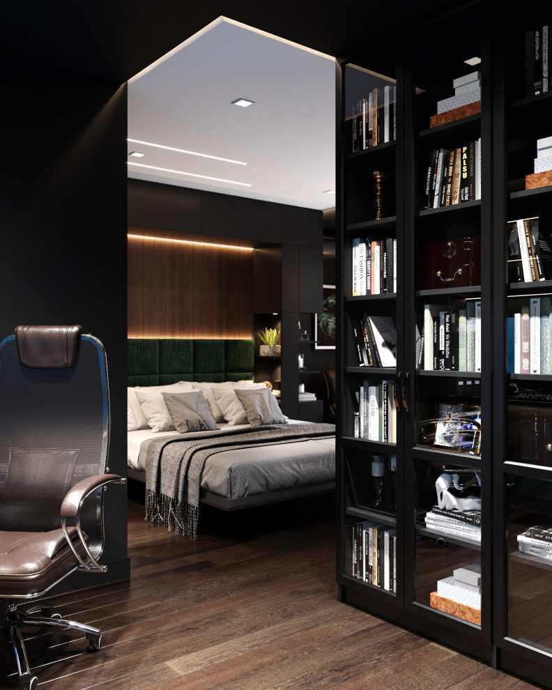 Квартира в черных тонах