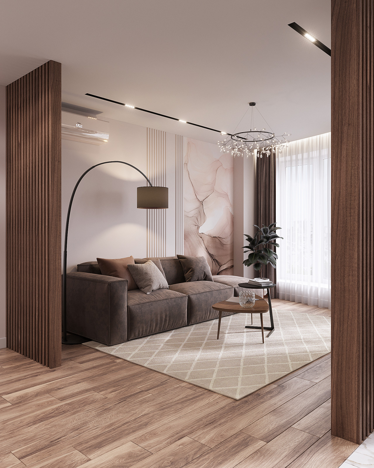 Обложка проекта: Гостиная. ЖК "Машков" . Проект квартиры 100 м2