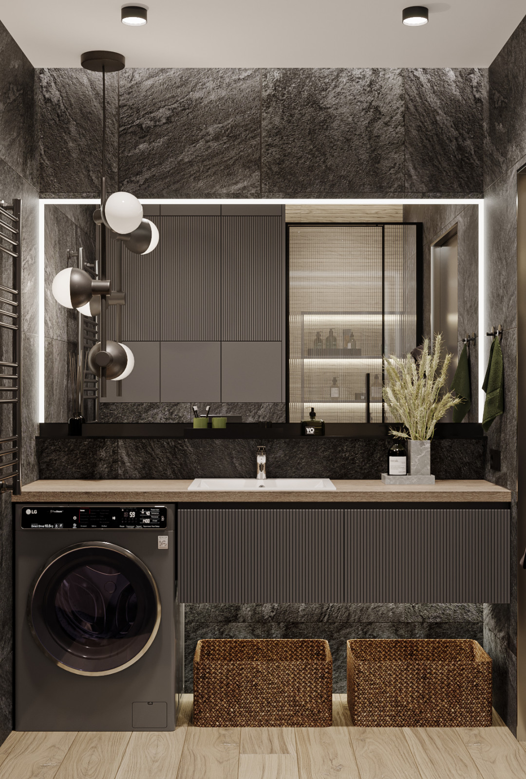 Blackflat. Квартира в ЖК Палаццио, 45 кв.м.