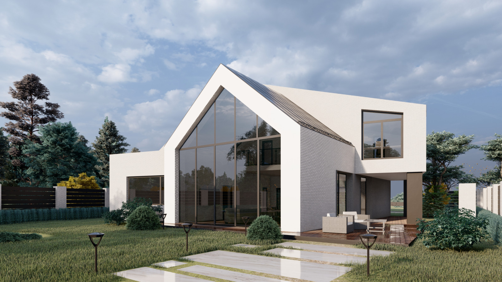 Проект 2-этажного дома для Елены