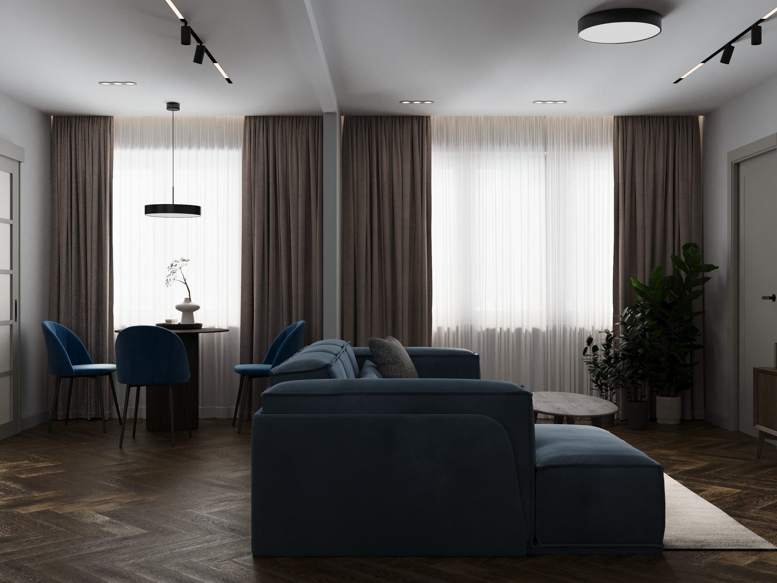 Уютная перепланировка 3-х комнатной хрущевки