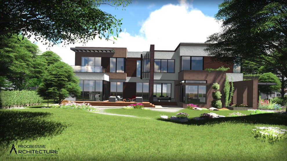 Обложка проекта: Необычный дом в стиле хай-тек