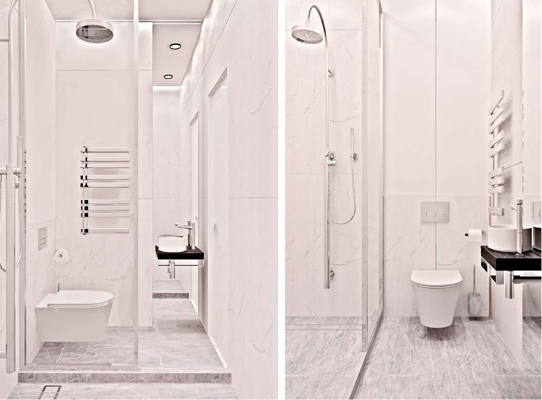 Дизайн 2 комнатной квартиры в стиле современного минимализма