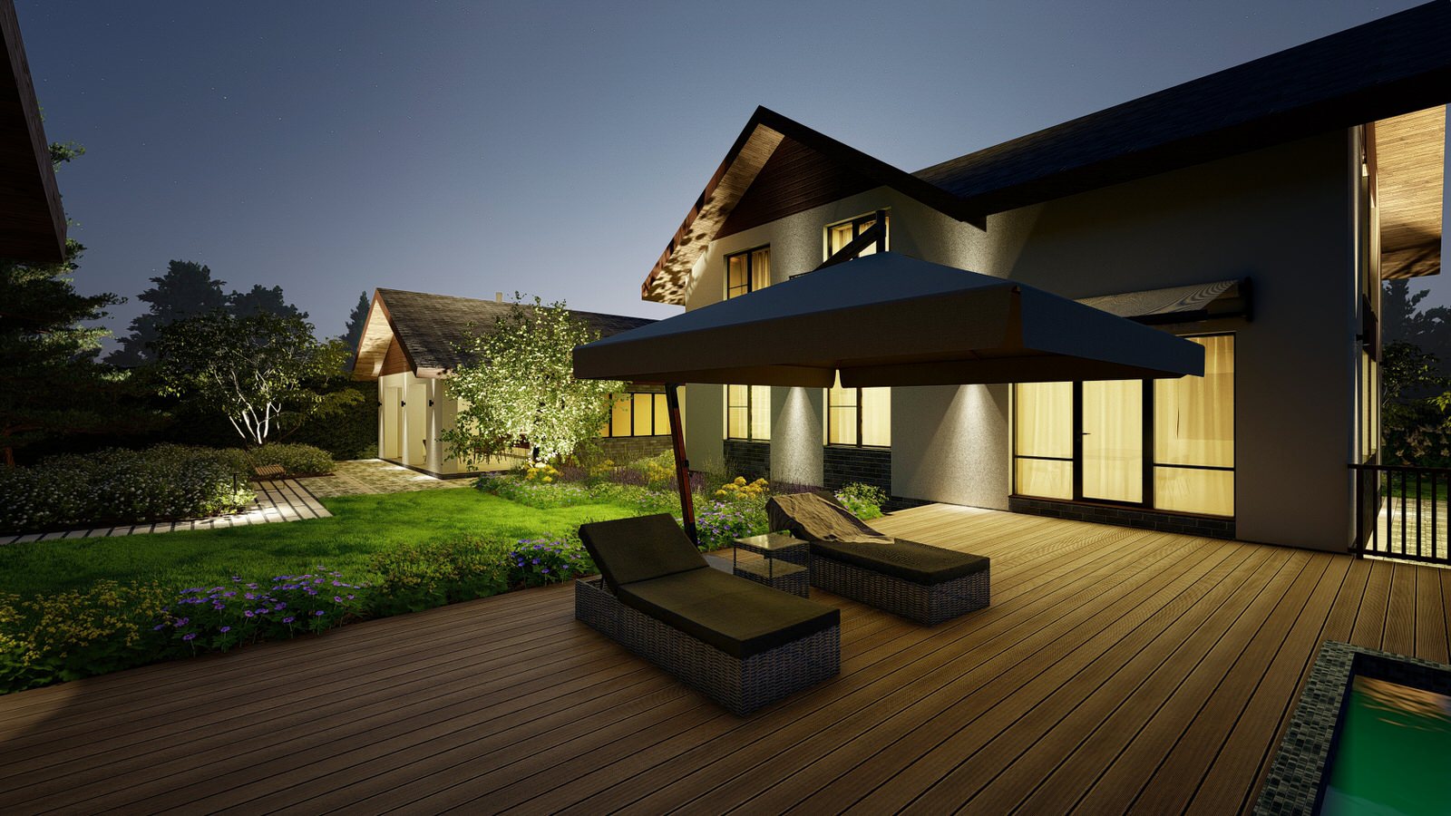 Сад "Geometrium" в КП "Европа"