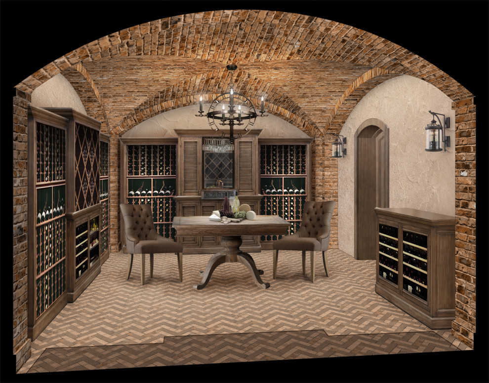 Обложка проекта: Интерьер частного дома. Винный погреб