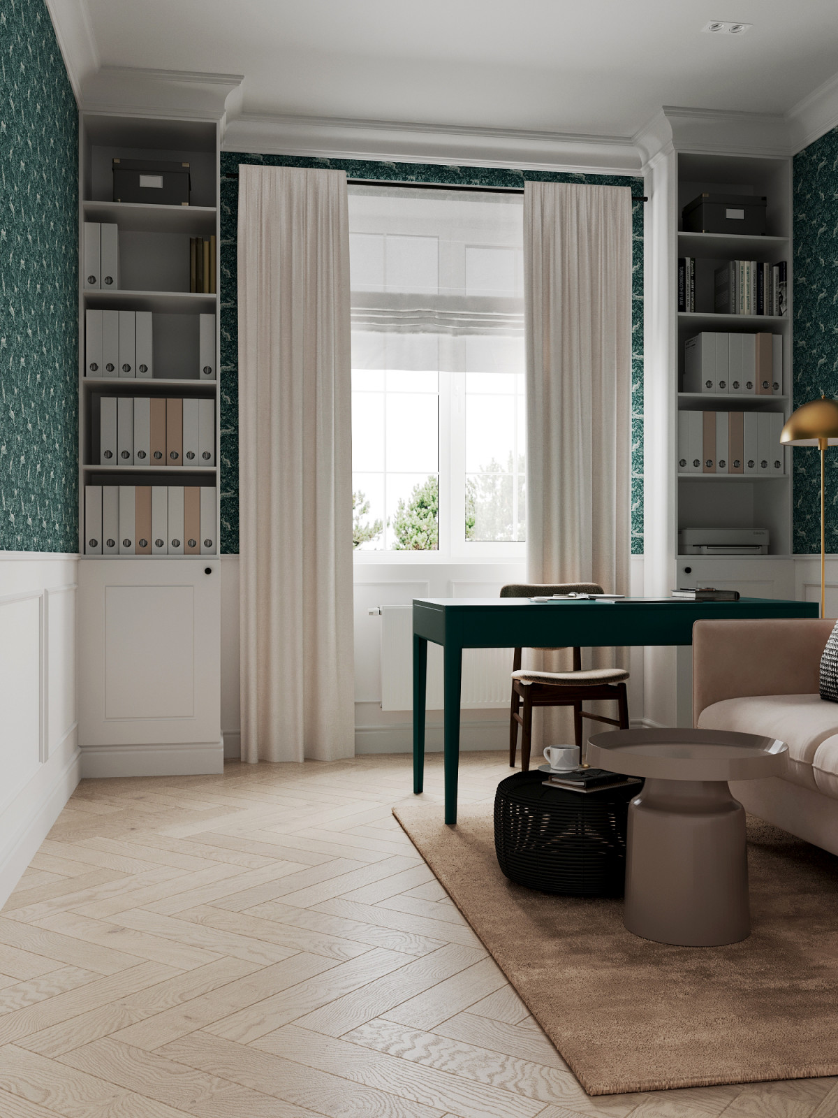 Дом с арочными окнами