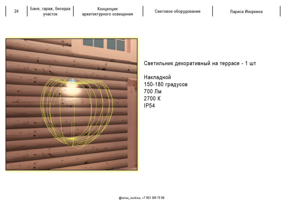 Светодизайн участка, дома, беседки, ландшафта