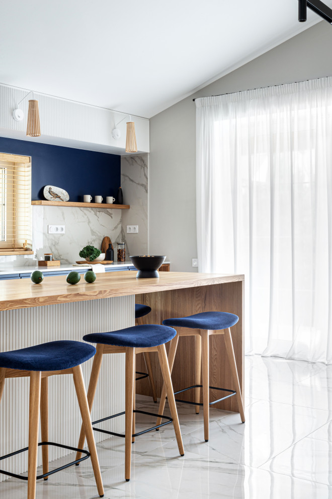 Загородный дом в оттенках моря и солнца