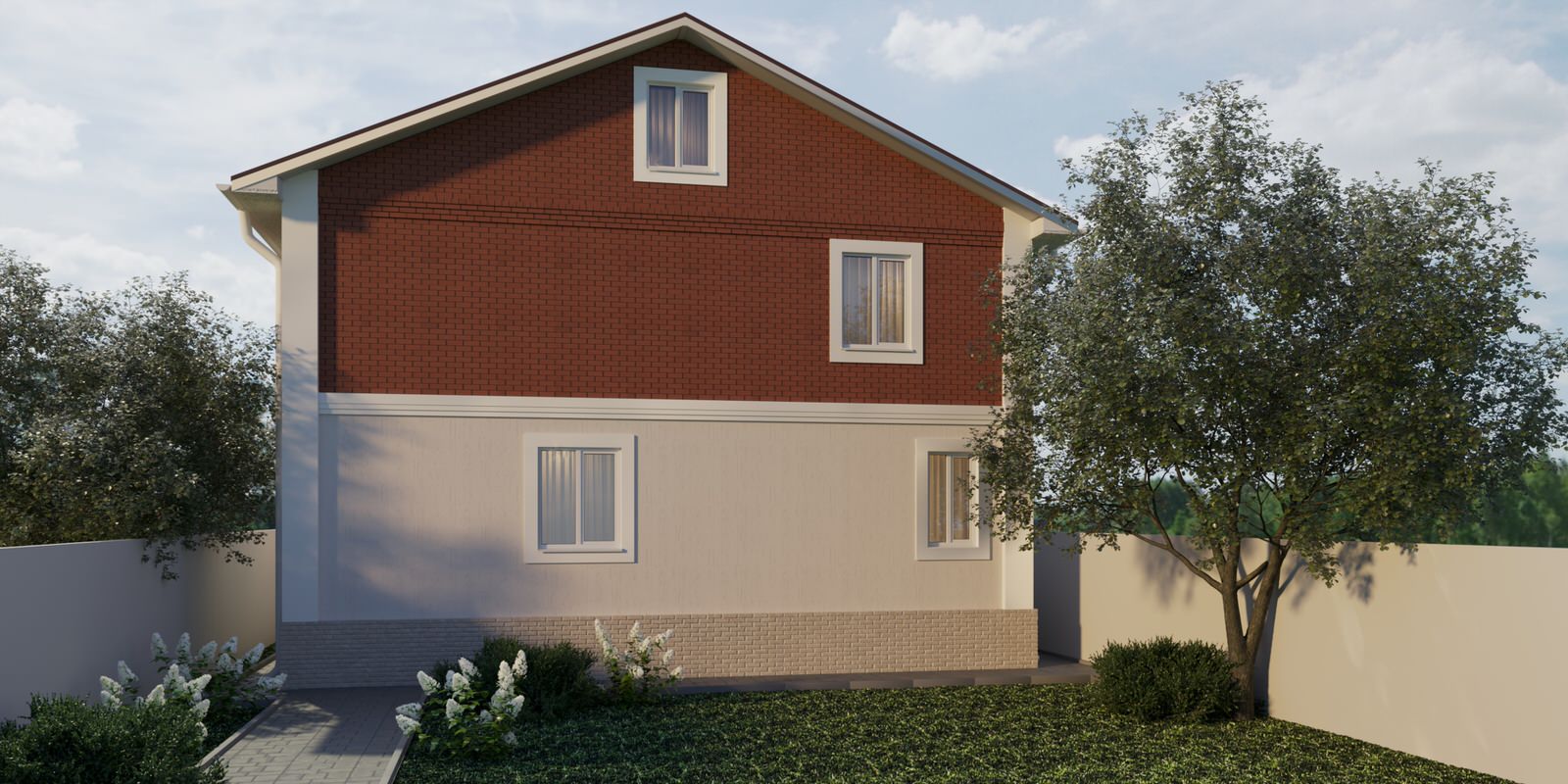 Фасад частного дома.