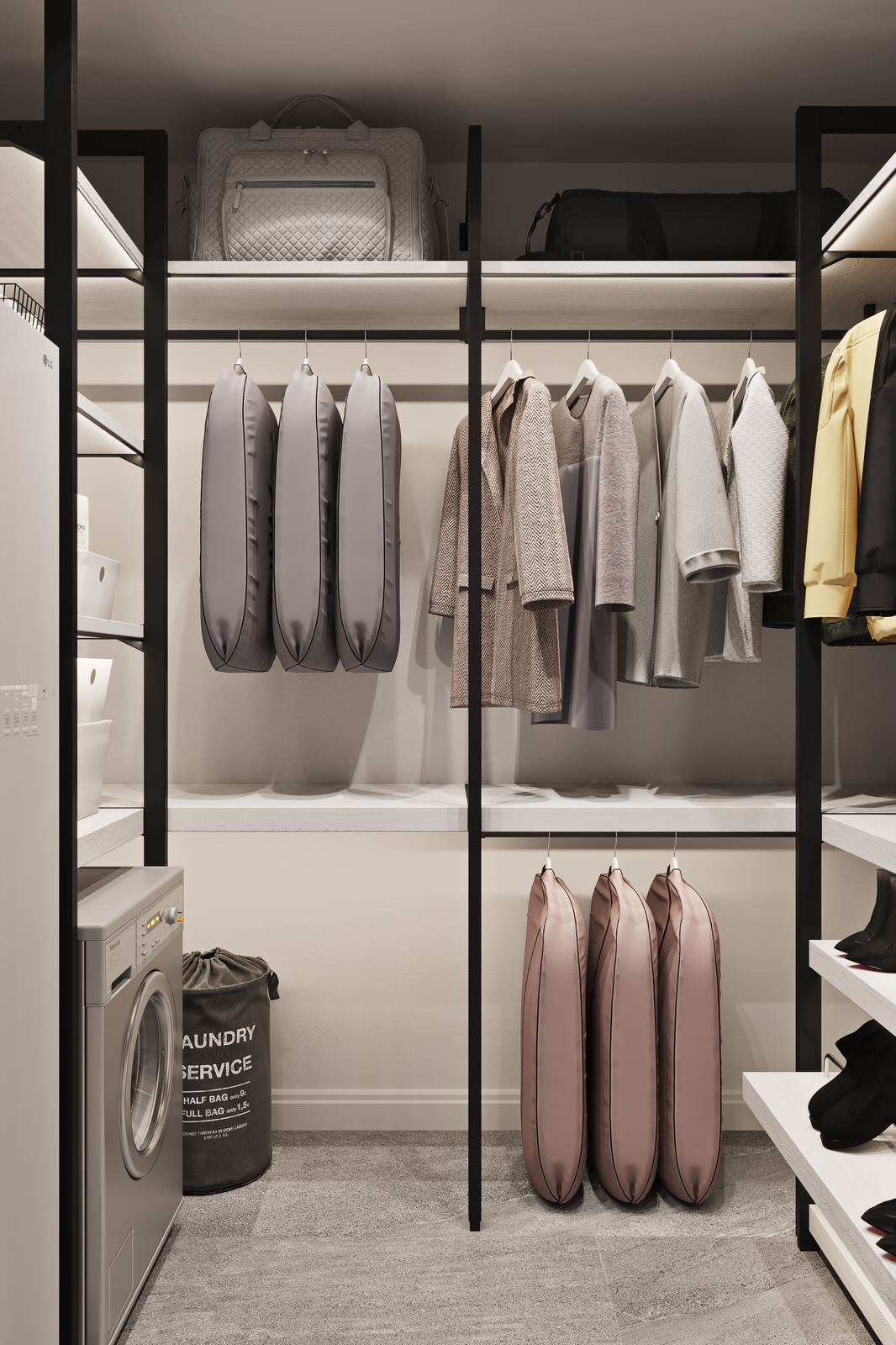 Квартира с сочными цветовыми акцентами для большой семьи