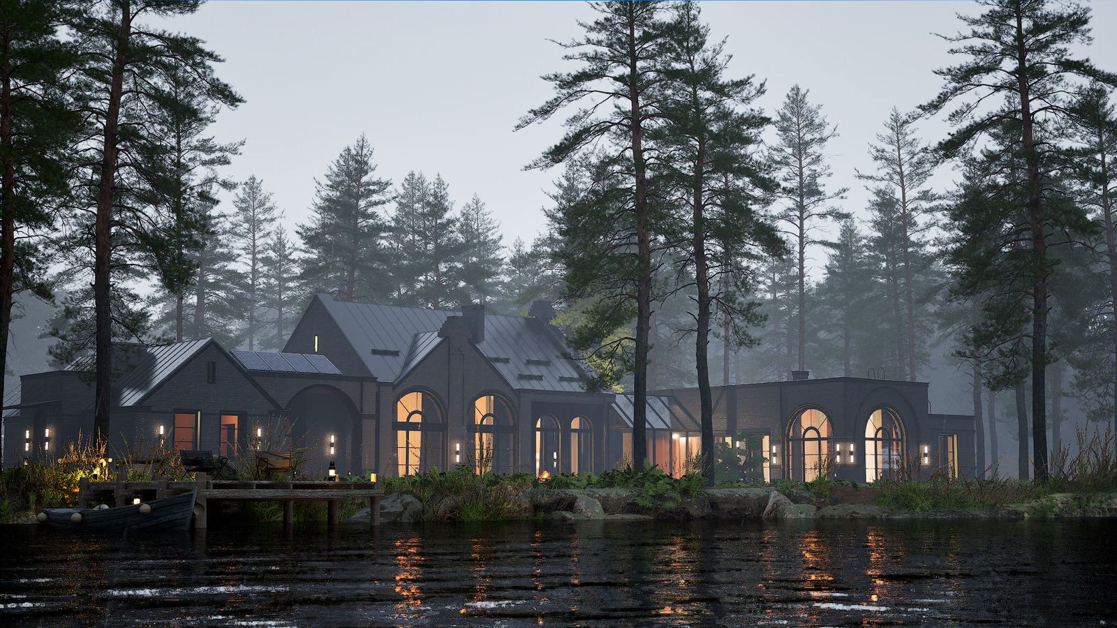 Загородный дом в стиле современный Голландский Модерн (Dutch modern house)