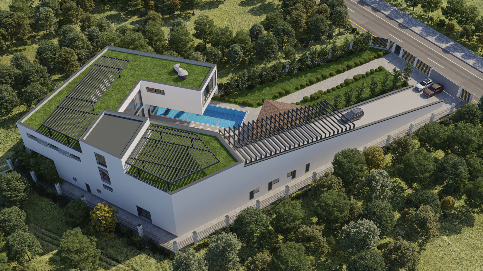 Концепция частного дома в Краснодаре (в посёлке "Немецкая Деревня")