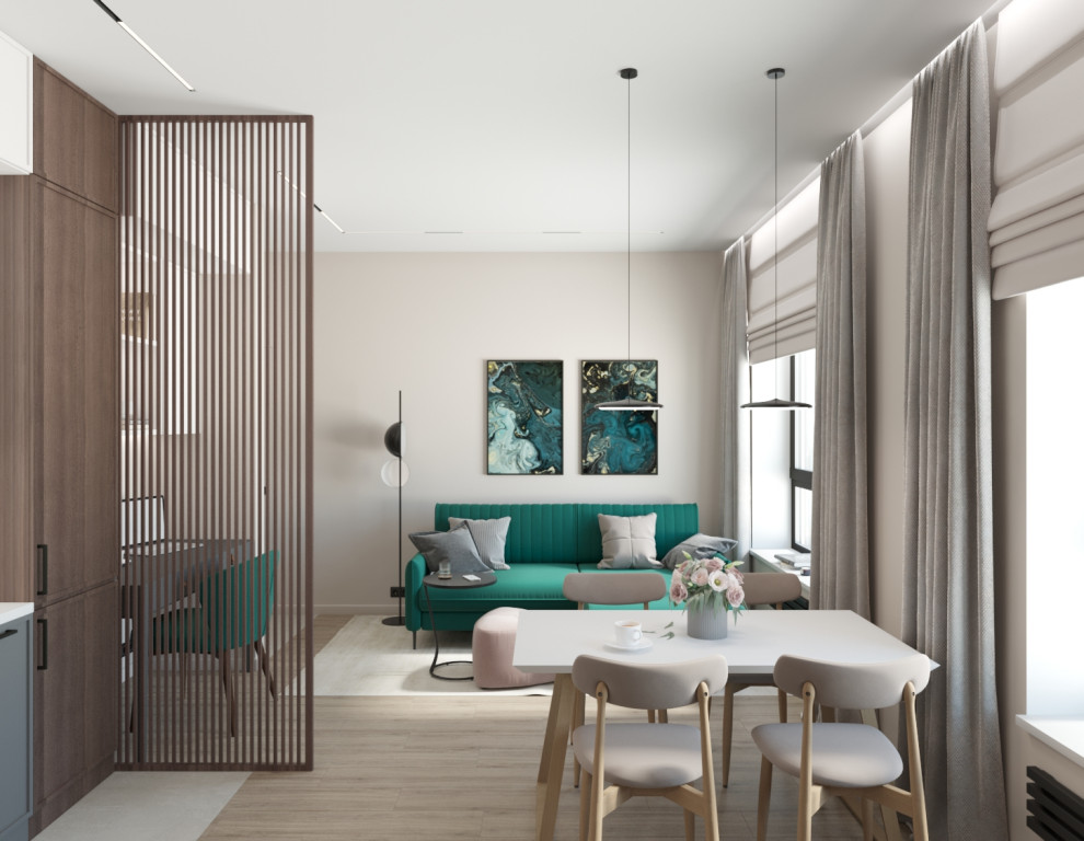 Стильная однушка 47 м² для девушки в ЖК Селигер Сити