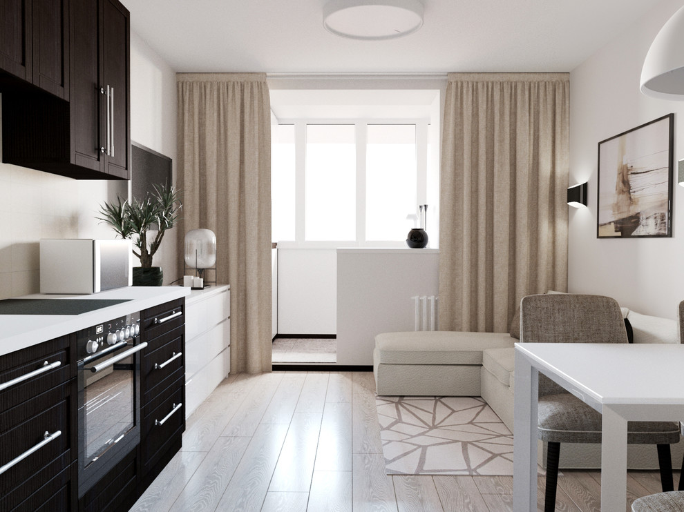 Кухня/гостиная с балконом