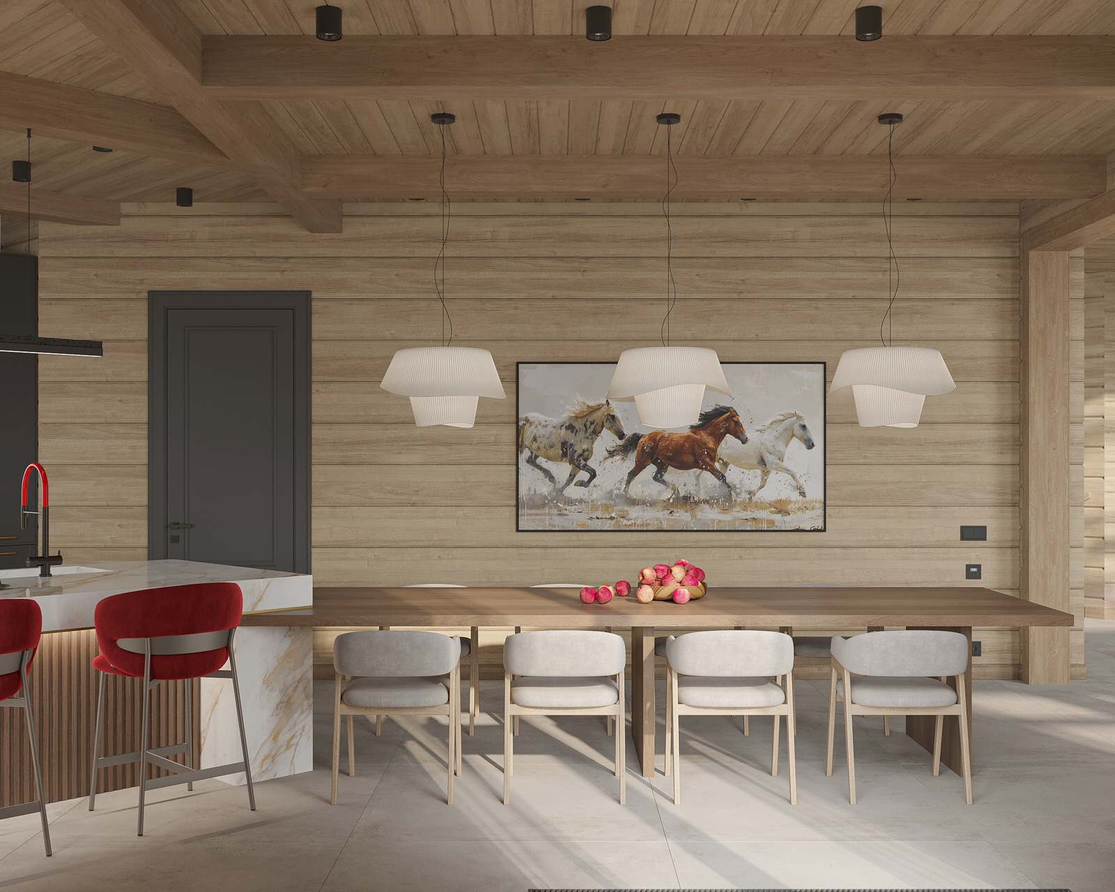 Загородный дом из клееного бруса