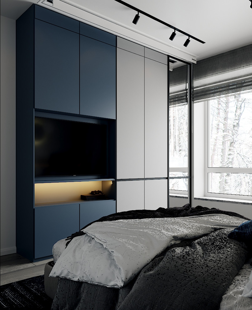 Обложка проекта: СТИЛЬНАЯ МУЖСКАЯ СПАЛЬНЯ