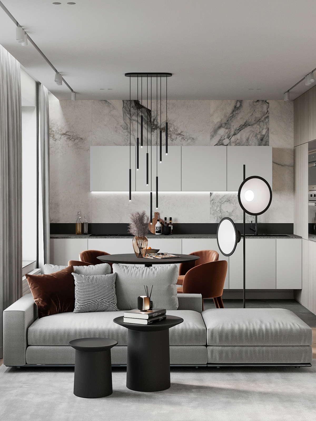 Студия в современном стиле