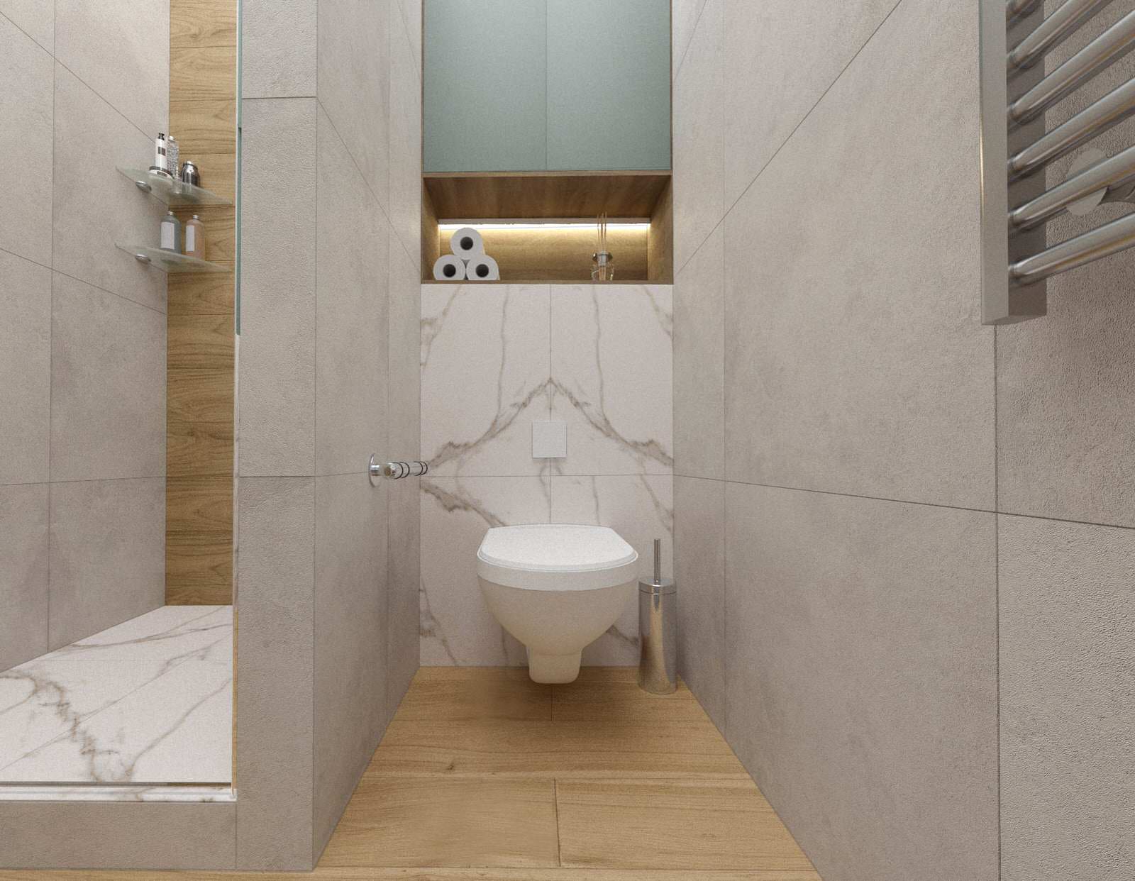 Легкий бирюзовый акцент