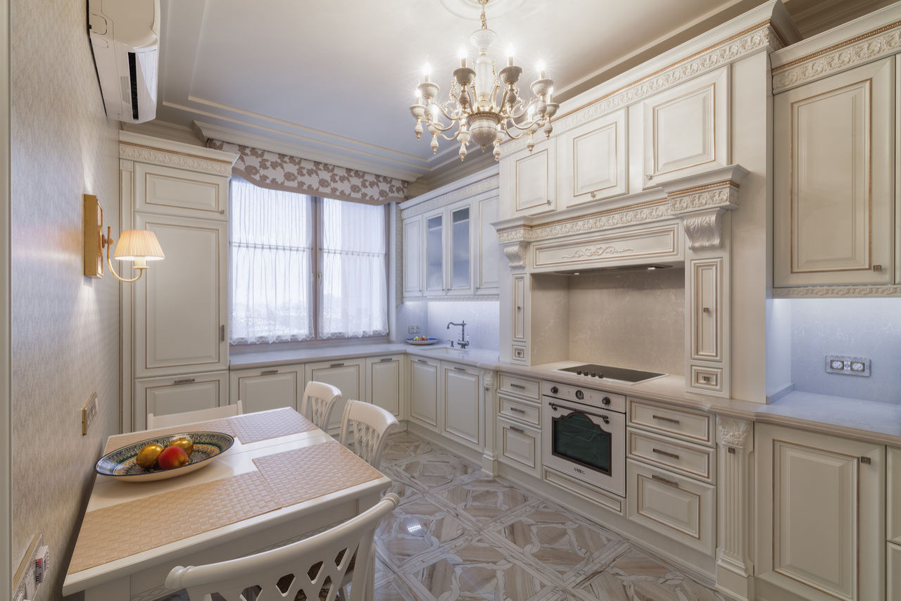 Столешница и стеновые панели из кварцевого камня Caesarstone 5110 Alpine Mist